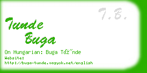 tunde buga business card